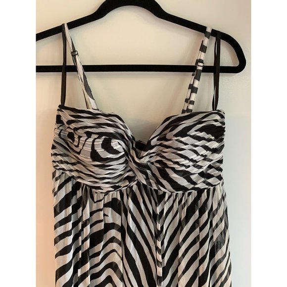 WHBM Silk maxi dress - strapless removeable straps - Picture 3 of 7